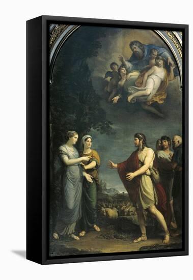 Jacob and Rachel,18th Century-Andrea Appiani-Framed Stretched Canvas