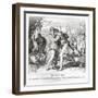 Jacob and Rachel at the well, Genesis-Julius Schnorr von Carolsfeld-Framed Giclee Print