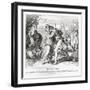 Jacob and Rachel at the well, Genesis-Julius Schnorr von Carolsfeld-Framed Giclee Print