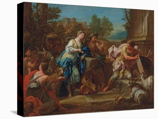 Jacob and Rachel at the Well-Sebastiano Conca-Stretched Canvas