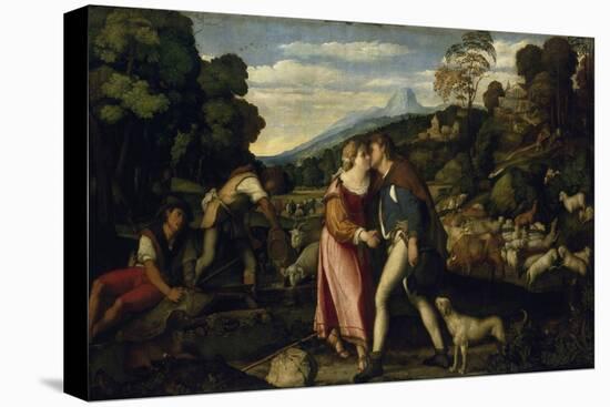 Jacob and Rachel-Palma Vecchio-Stretched Canvas