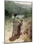 Jacob and the angel at Peniel - Bible-William Brassey Hole-Mounted Premium Giclee Print
