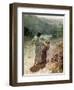 Jacob and the angel at Peniel - Bible-William Brassey Hole-Framed Premium Giclee Print