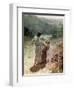 Jacob and the angel at Peniel - Bible-William Brassey Hole-Framed Premium Giclee Print