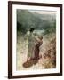 Jacob and the angel at Peniel - Bible-William Brassey Hole-Framed Giclee Print