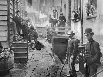 Poor and Homeless Sleeping on Streets-Jacob August Riis-Photographic Print