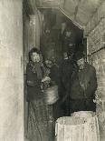 Waiting to Be Let in the Mulberry Street Station, 1892 (Gelatin Silver Print)-Jacob August Riis-Giclee Print