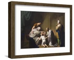 Jacob Blessing Ephraim and Manasseh, 1766-68-Benjamin West-Framed Giclee Print