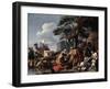 Jacob Burying the Strange Gods under the Oak by Shechem, 17th Century-Sébastien Bourdon-Framed Giclee Print