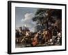 Jacob Burying the Strange Gods under the Oak by Shechem, 17th Century-Sébastien Bourdon-Framed Giclee Print