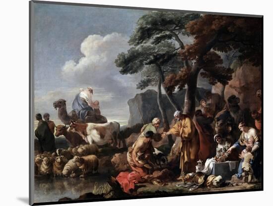 Jacob Burying the Strange Gods under the Oak by Shechem, 17th Century-Sébastien Bourdon-Mounted Giclee Print