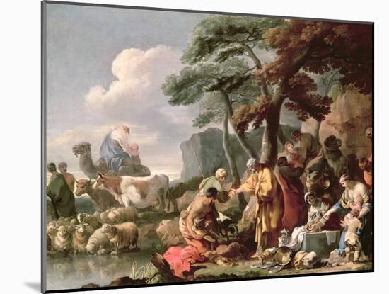 Jacob Burying the Strange Gods under the Oak by Shechem-Sebastien Bourdon-Mounted Giclee Print