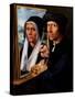 Jacob Cornelisz, Van Oostsanen Painting His Wife Anna-Dirck Jacobsz-Stretched Canvas