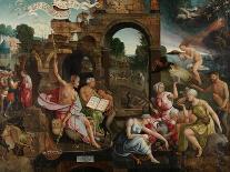 Saul and the Witch of Endor, 1526-Jacob Cornelisz van Oostsanen-Framed Giclee Print