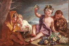 Putti with Mirrors-Jacob De Wit-Art Print