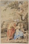 Jupiter and Mnemosyne, 1733-Jacob De Wit-Framed Giclee Print