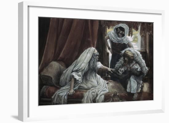 Jacob Deceives Isaac-James Tissot-Framed Giclee Print