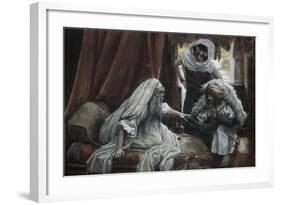 Jacob Deceives Isaac-James Tissot-Framed Giclee Print