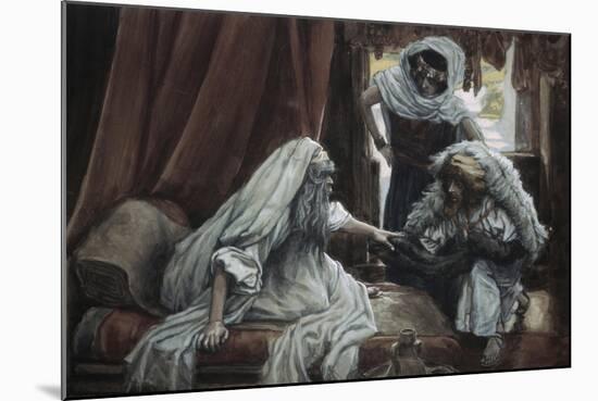 Jacob Deceives Isaac-James Tissot-Mounted Giclee Print