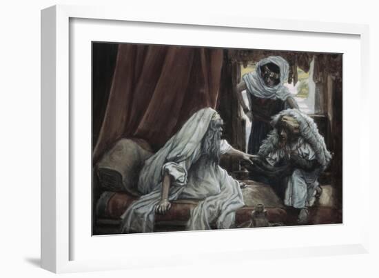 Jacob Deceives Isaac-James Tissot-Framed Giclee Print