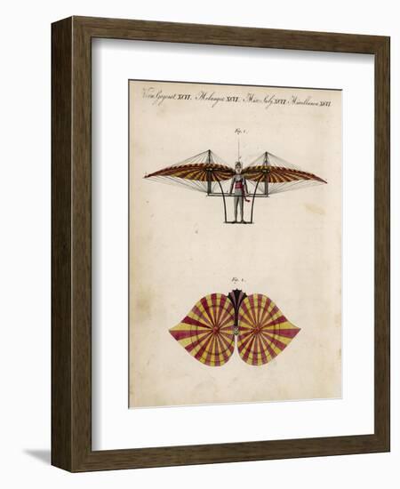 Jacob Degen's "Flapping Wings" Design-null-Framed Art Print