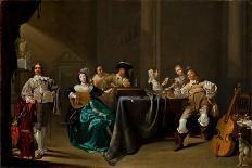 A Seated Cavalier with Soldiers Playing Cards, 1655-Jacob Duck-Giclee Print