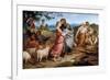 Jacob Encountering Rachel with Her Father's Herds-Josef von Fuhrich-Framed Premium Giclee Print