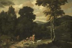 Landscape with Hunters-Jacob Esselens-Laminated Premium Giclee Print