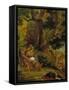 Jacob Fighting the Angel-Eugene Delacroix-Framed Stretched Canvas