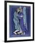 Jacob Fights with the Angel-Leslie Xuereb-Framed Giclee Print