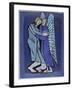 Jacob Fights with the Angel-Leslie Xuereb-Framed Giclee Print