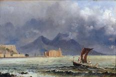 Storm Passing over Vesuvius, c.1840-50-Jacob George Strutt-Giclee Print