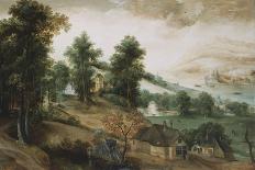 An Extensive Landscape with Cottages in the Foreground, 1561-Jacob Grimmer-Stretched Canvas