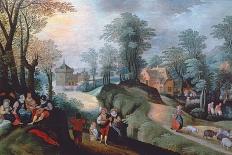 An Extensive Landscape with Cottages in the Foreground, 1561-Jacob Grimmer-Stretched Canvas