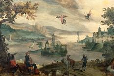An Extensive Landscape with Cottages in the Foreground, 1561-Jacob Grimmer-Stretched Canvas