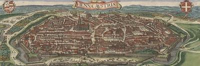 Bird's-Eye View of Vienna from North, 1609-Jacob Hoefnagel-Framed Giclee Print