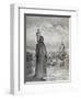 Jacob in His Uncle Laban's House and the Father of His Two Wives Leah and Rachel. Engraving by…-null-Framed Giclee Print