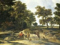 A Road Through an Oak Wood-Jacob Isaacksz Van Ruisdael-Giclee Print