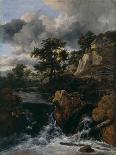 Mountainous Landscape with Waterfall-Jacob Isaacksz Van Ruisdael-Art Print