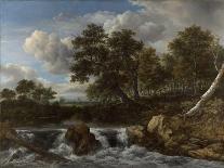 Hilly Landscape with a Waterfall-Jacob Isaacksz Van Ruisdael-Giclee Print