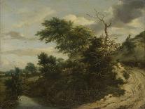 A Road Through an Oak Wood-Jacob Isaacksz Van Ruisdael-Giclee Print