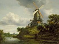 Windmill by a River-Jacob Isaaksz. Or Isaacksz. Van Ruisdael-Giclee Print