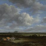 Farmhouses on a High Road, 1658-60-Jacob Isaaksz Ruisdael-Giclee Print