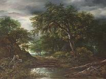 A Wooded River Landscape with a Sluice Gate-Jacob Isaaksz Ruisdael-Giclee Print