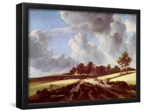 Jacob Isaaksz. van Ruisdael (Wheat fields) Art Poster Print-null-Framed Poster