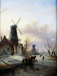 Winter Scene-Jacob Jan Coenraad Spohler-Giclee Print