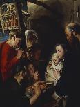 The Virgin and Child with St. John and His Parents, c.1617-1618-Jacob Jordaens-Giclee Print