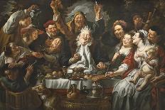 The King Drinks a Twelfth Night Feast, C.1645-Jacob Jordaens-Giclee Print