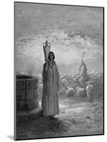 Jacob, Keeping Laban's Flocks, Sees Rachel at the Well, 1866-Gustave Doré-Mounted Giclee Print