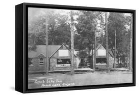 Jacob Lake Inn in Jacob Lake, Arizona Photograph - Jacob Lake, AZ-Lantern Press-Framed Stretched Canvas